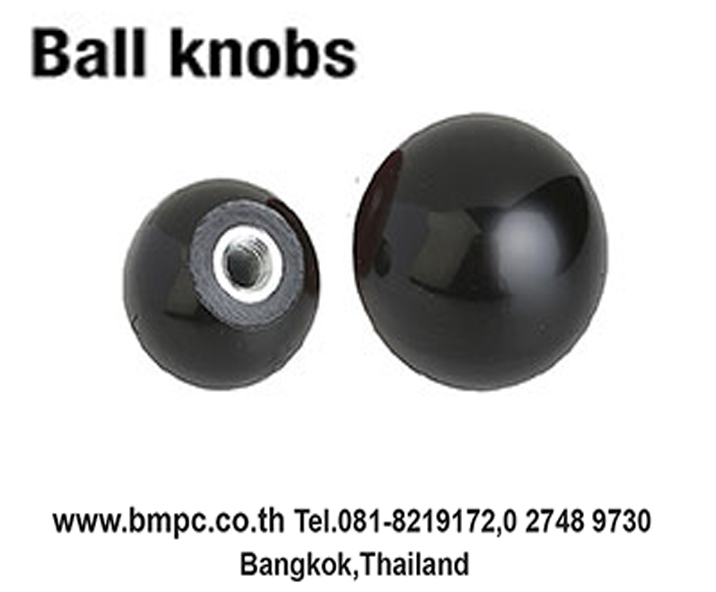 Knurled knob with brass thread bush, มือหมุนพลาสติก